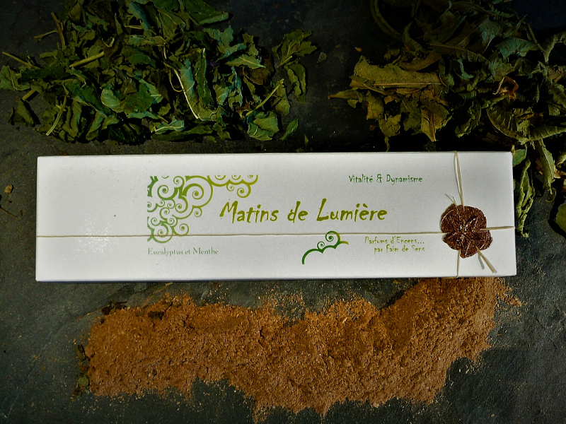 Encens BIO - Matins de Lumière ( Dynamisme, respiration)