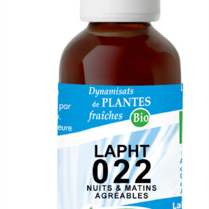 LAPHT 022 Bio nuits et matins agréables 30 ml