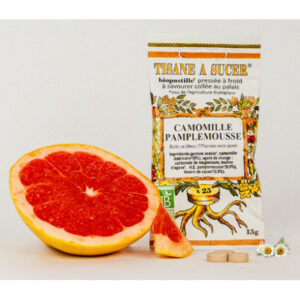 Bio pastilles Camomille-Pamplemousse - sans sucre, naturelles, fabriquées en France