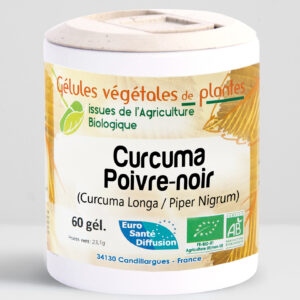 CURCUMA et POIVRE NOIR 60 Gélules Bio
