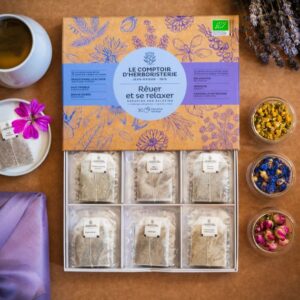 Coffret 6 infusions pour rêver et se relaxer 30 infusettes bio