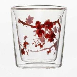 Verre à double paroi en verre borosilcate pour boissons chaudes et froides, sans BPA