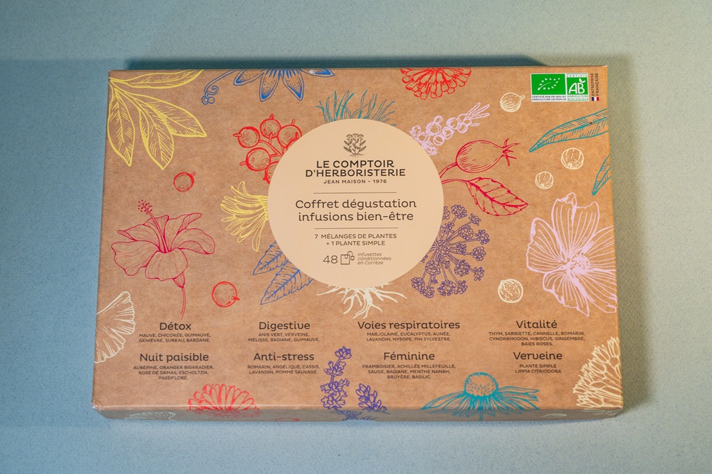 Coffret dégustation 48 infusettes bio